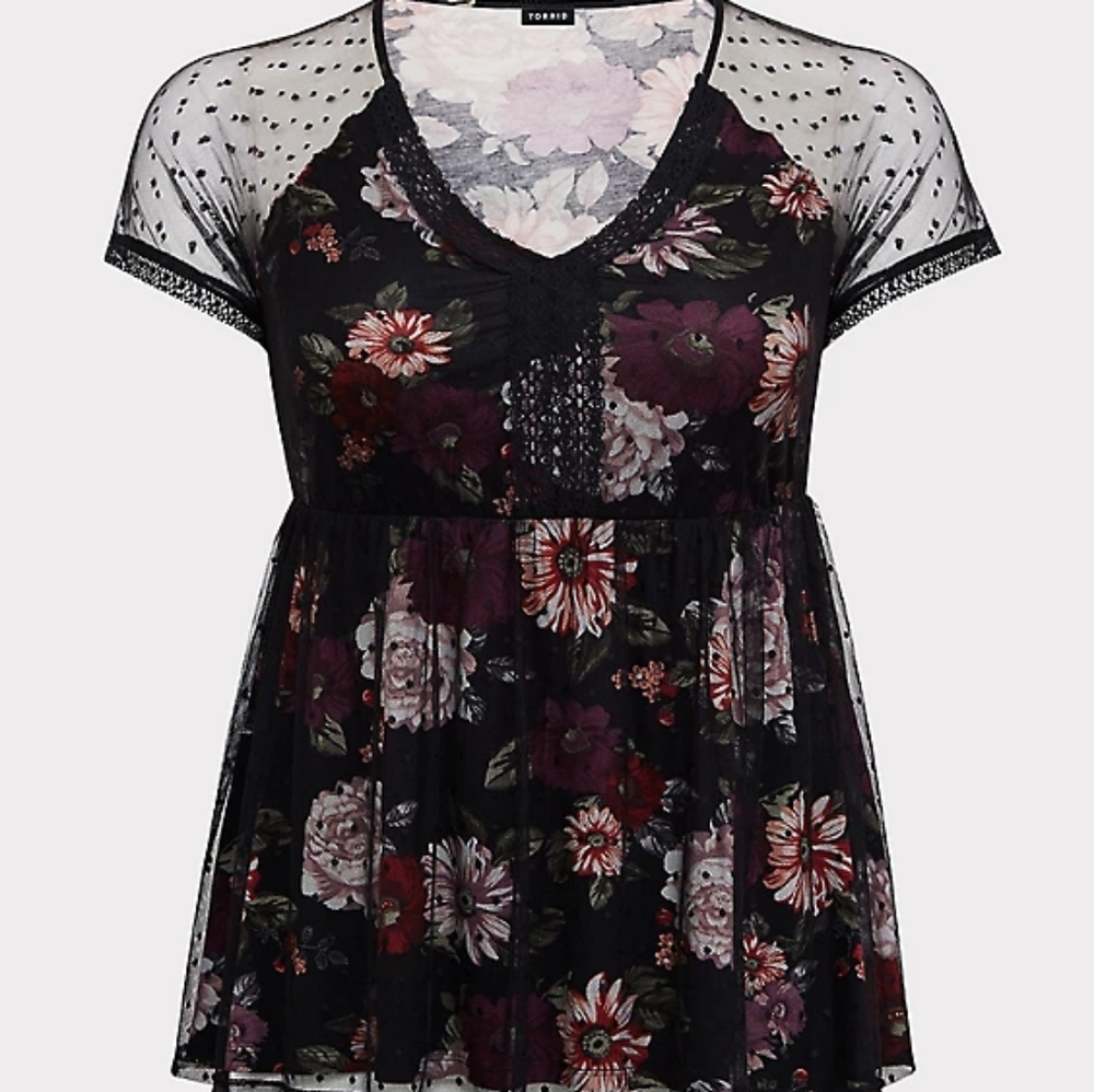 NWOT Torrid Double Layer Blouse Size 4